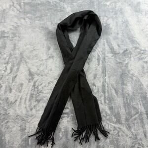 Cashmink Scarf By V Fraas Black Fringe Warm Made In Germany 100% Acrylic EUC